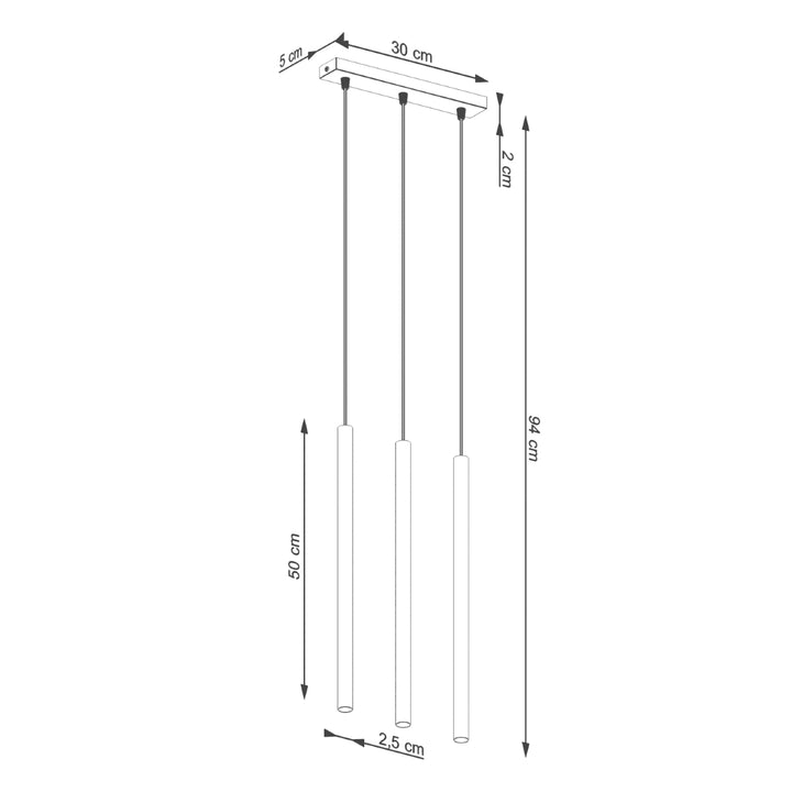 Lampa suspendata PASTELO 3 verde masliniu