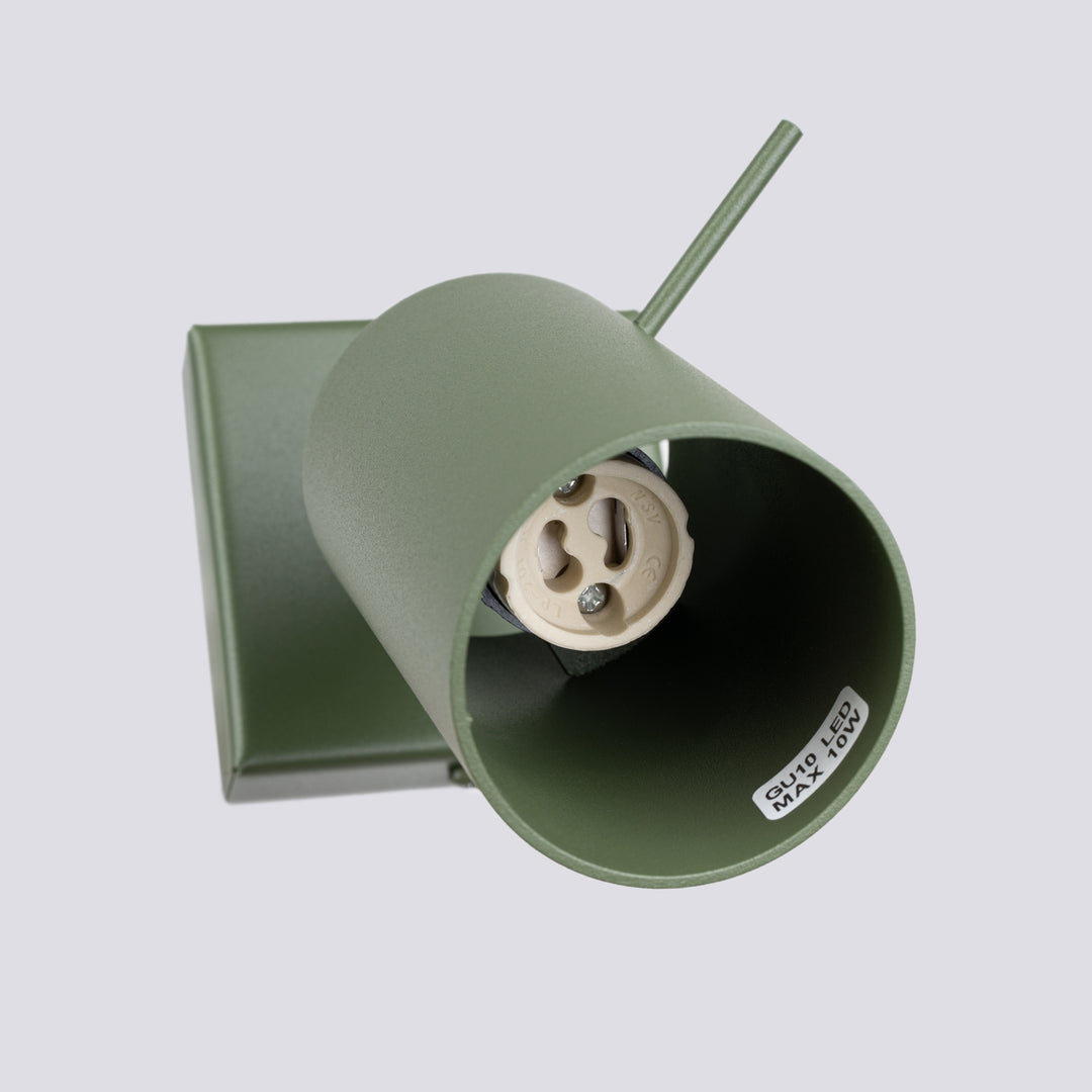Aplica de perete tip spot ajustabila RING verde masliniu