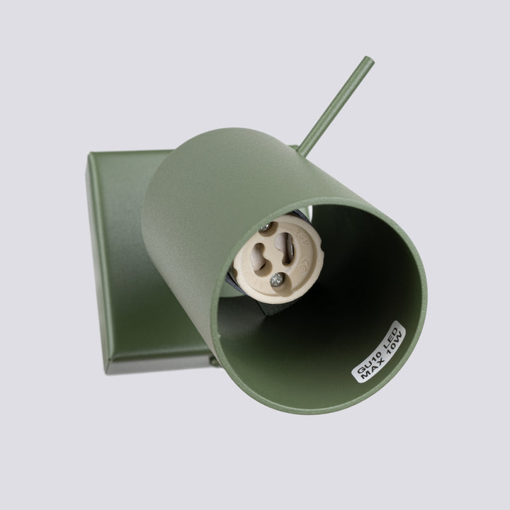 Aplica de perete tip spot ajustabila RING verde masliniu
