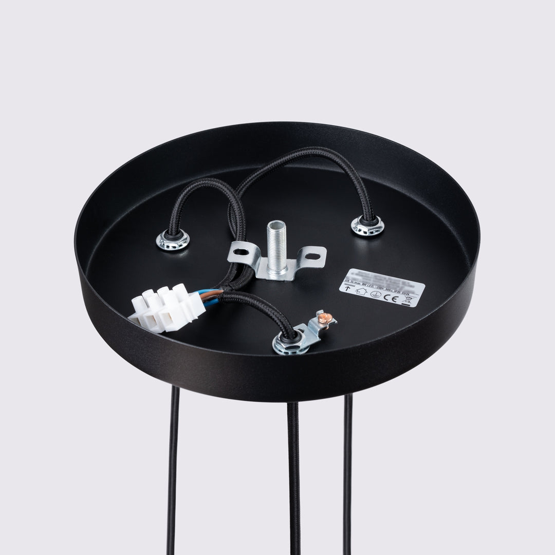 Lampa suspendata KARBON 3P negru