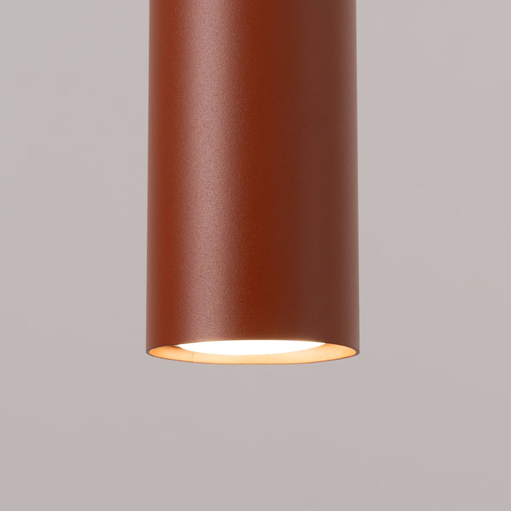 Lampa suspendata LAGOS 3L ocru rosu