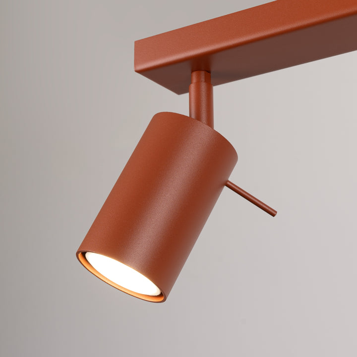 Plafoniera RING 4L rosu ocru