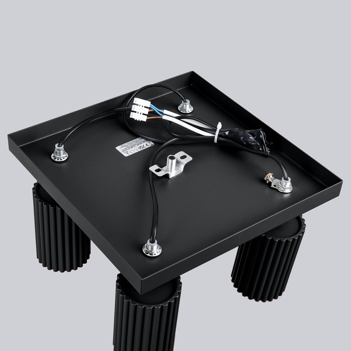 Plafoniera KARBON 4 negru
