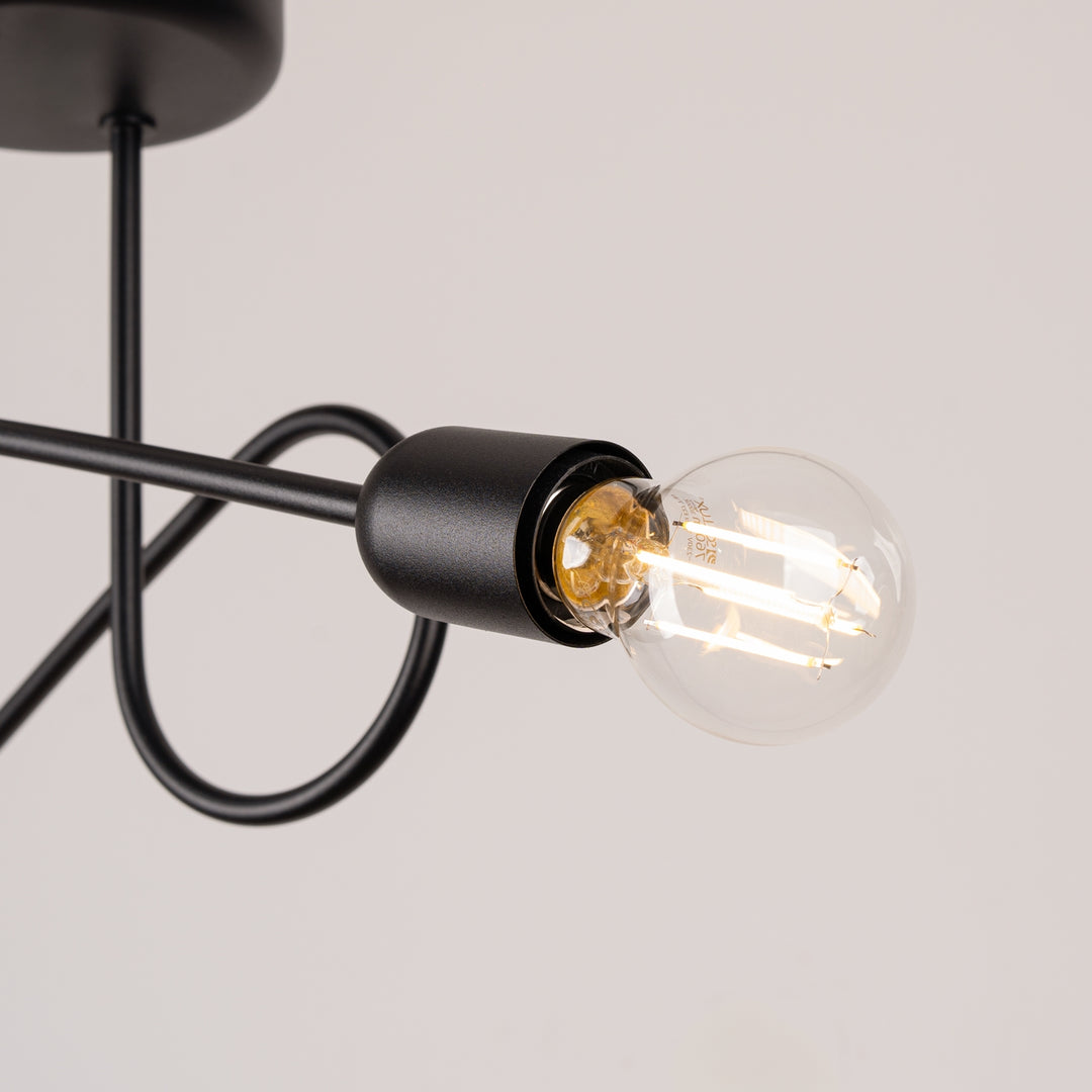 Lustra LOOP 2 negru