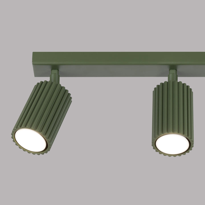 Plafoniera KARBON 3L verde masliniu