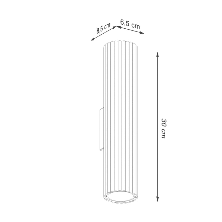 Lampa de perete KARBON 30 negru