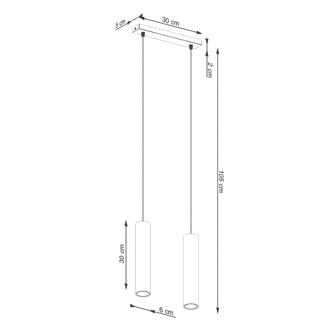 Lampa suspendata LAGOS 2 bej