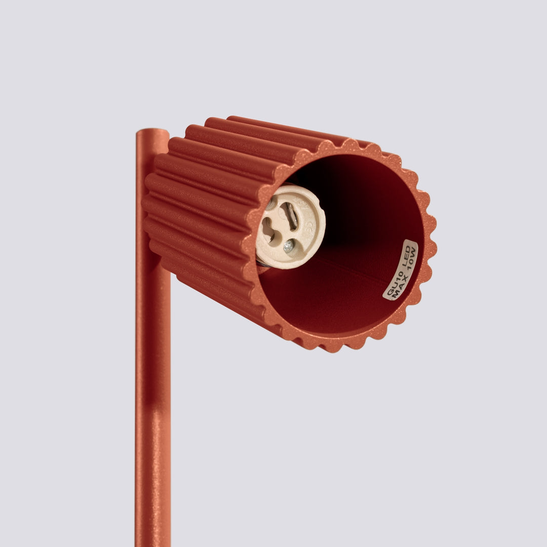 Lampa de masa KARBON ocru rosu
