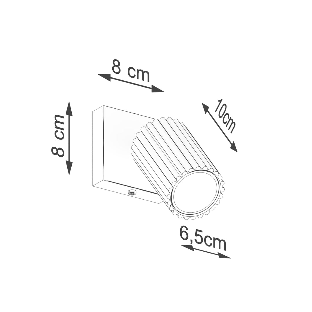 Lampa de perete KARBON negru