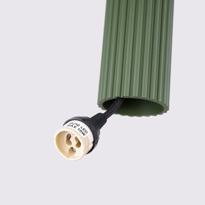 Lampa suspendata KARBON 3P verde masliniu