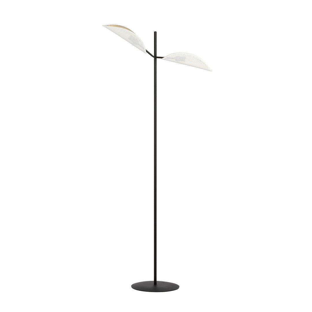 Lampa de podea VENE LP2 alba si auriu