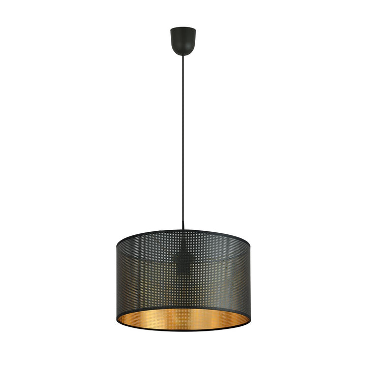 Lustra suspendata ASTON 1 neagra/auriu