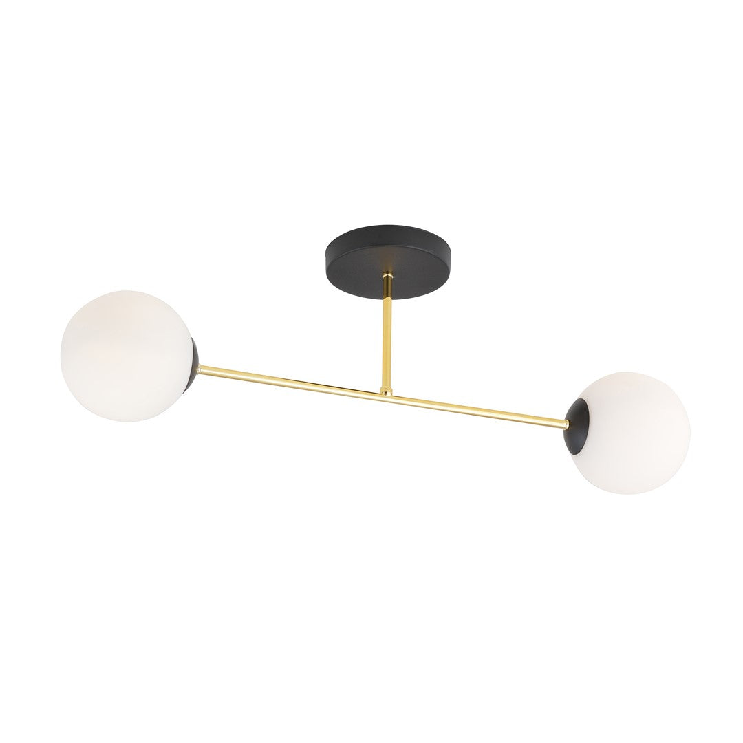 Plafoniera MAGNUM 2 BL cu abajur opal