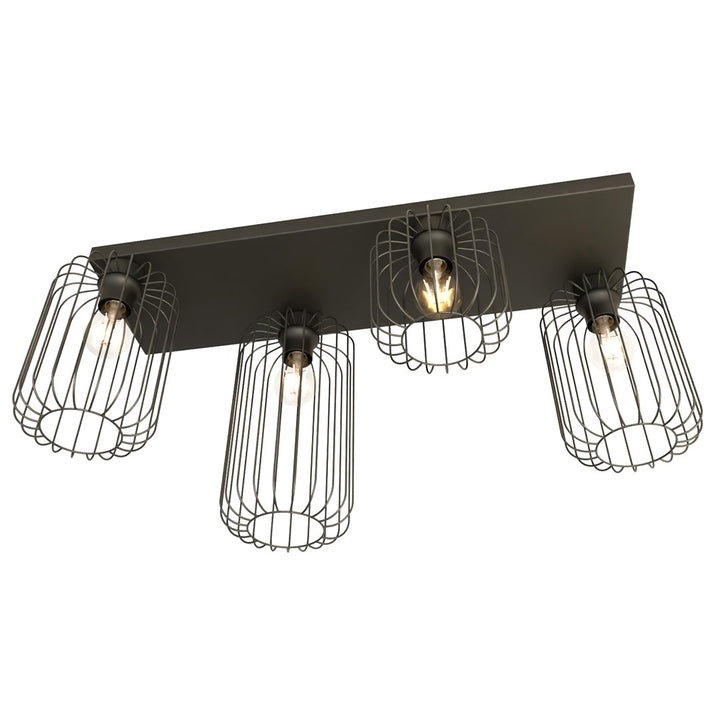 Plafoniera BARN 4 neagra