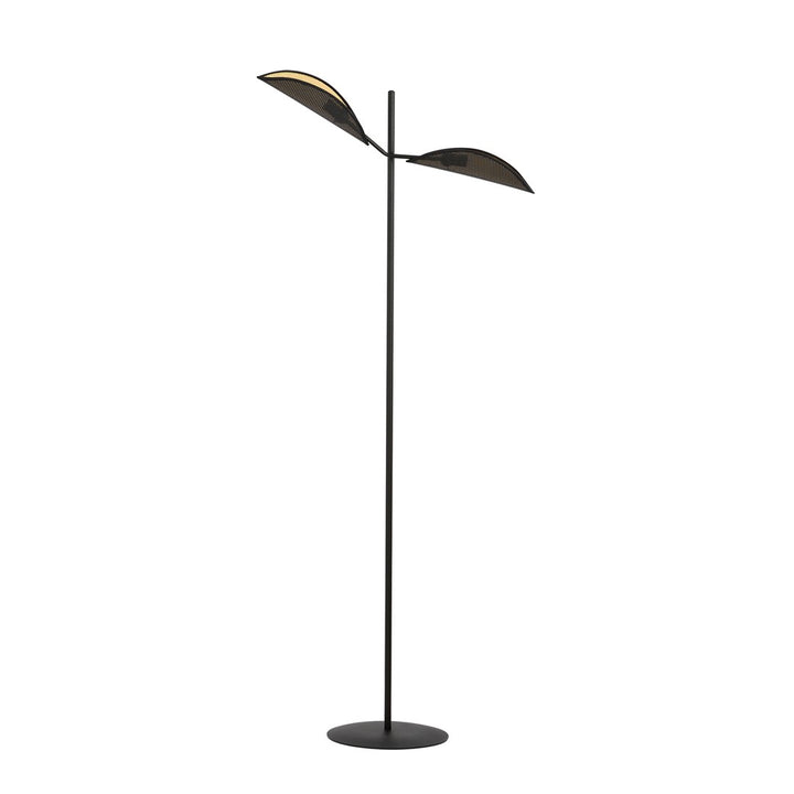 Lampa de podea VENE LP2 neagra cu auriu