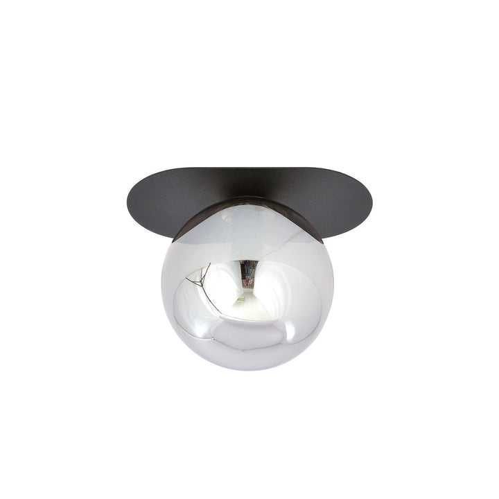 Plafoniera PLAZA 1 neagra cu grafit