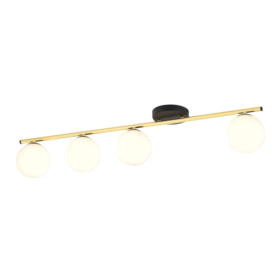 Plafoniera MONZA 4 neagra OPAL