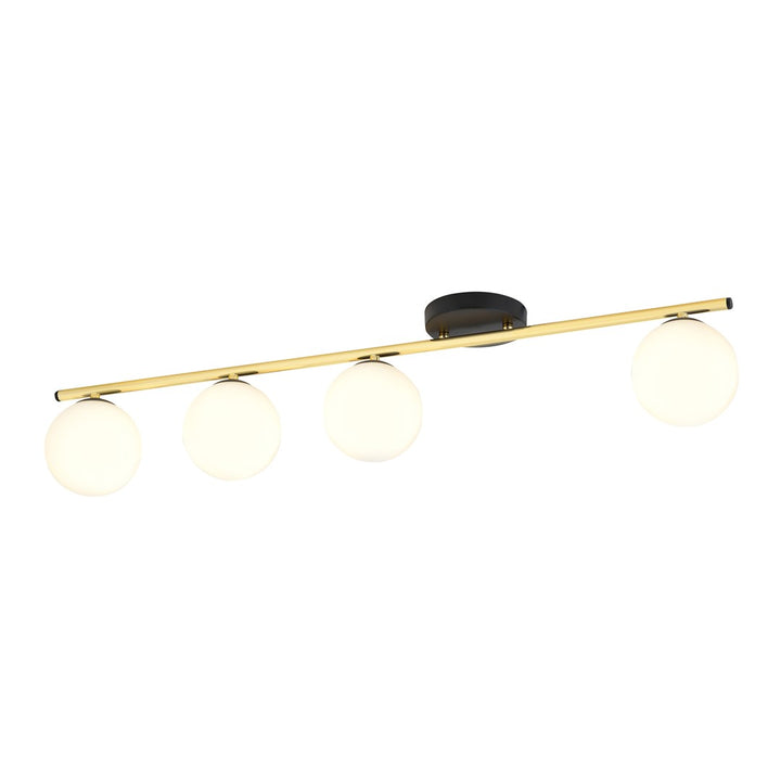 Plafoniera MONZA 4 neagra OPAL