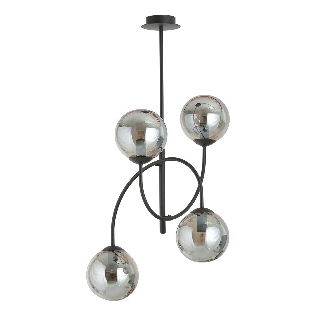 Lustra ARCHI 4B neagra GRAFIT