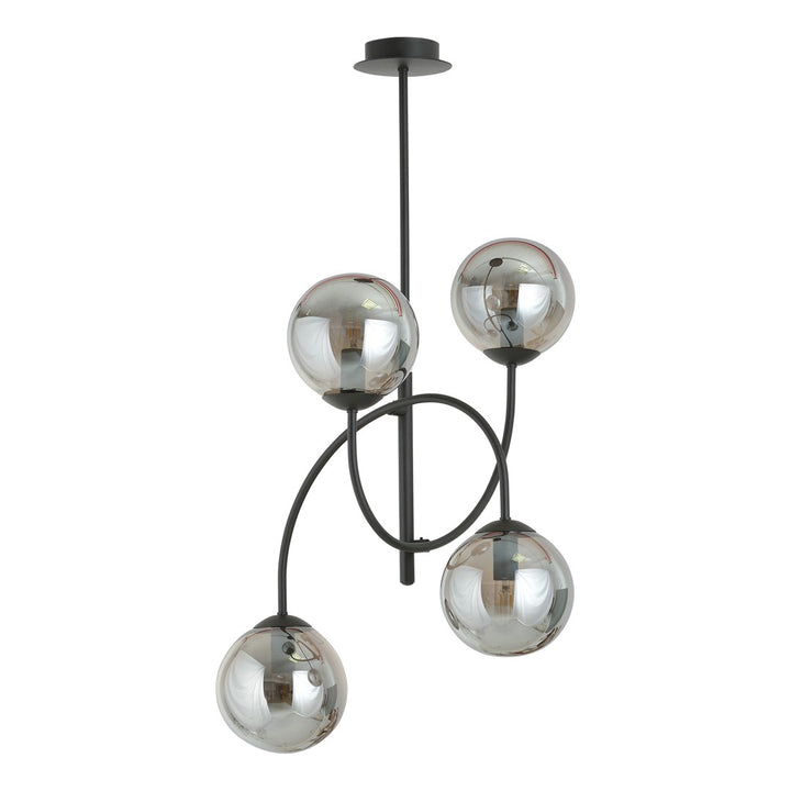 Lustra ARCHI 4B neagra GRAFIT