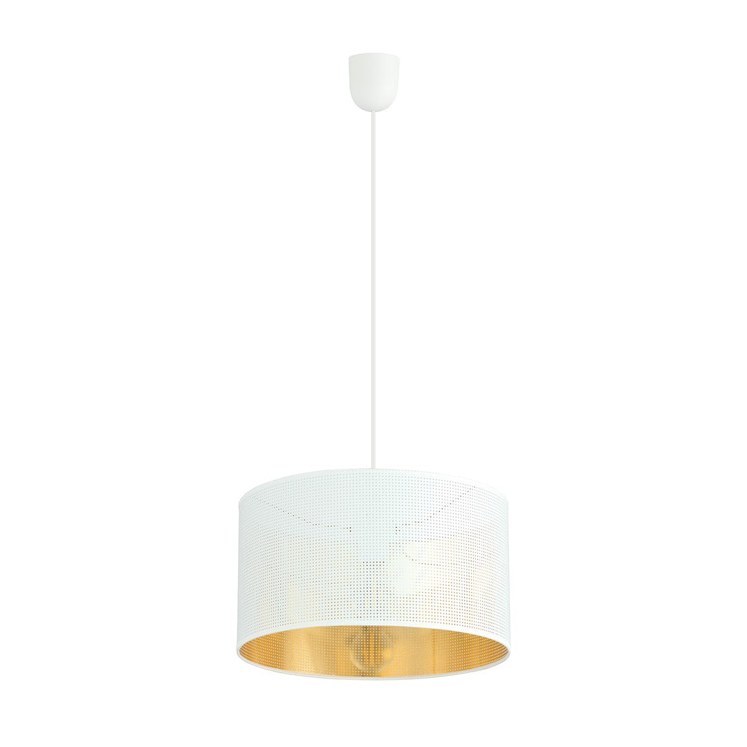 Lustra suspendata ASTON 1 alba/auriu