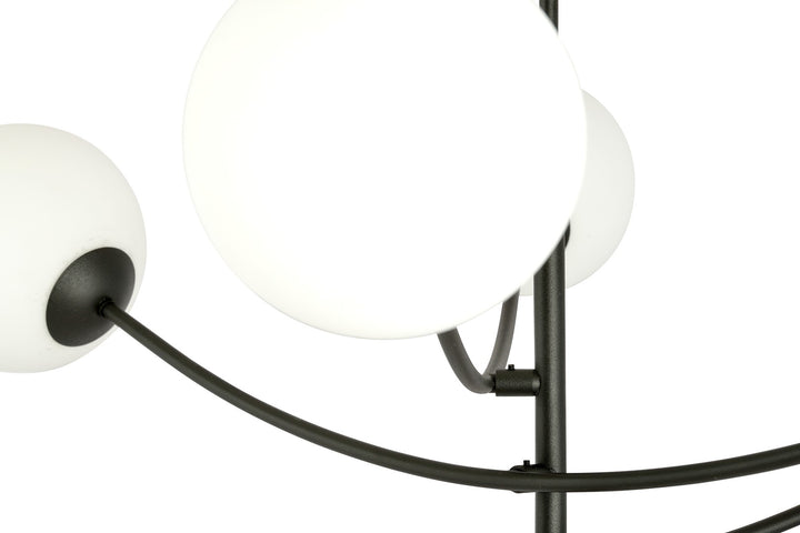 Lustra HUNTER 6 neagra/opal