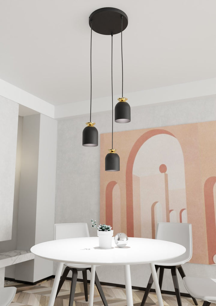 Lustra suspendata TARGET 3 PREM neagra