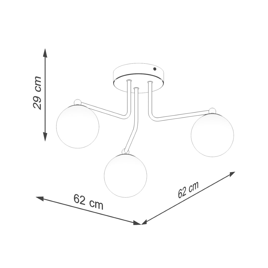 Candelabru ASTRAL 3 negru