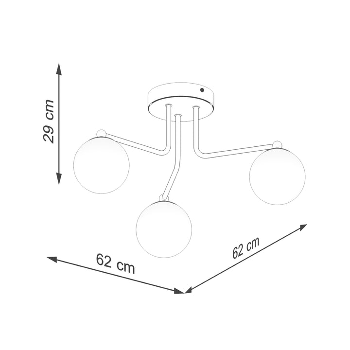 Candelabru ASTRAL 3 negru