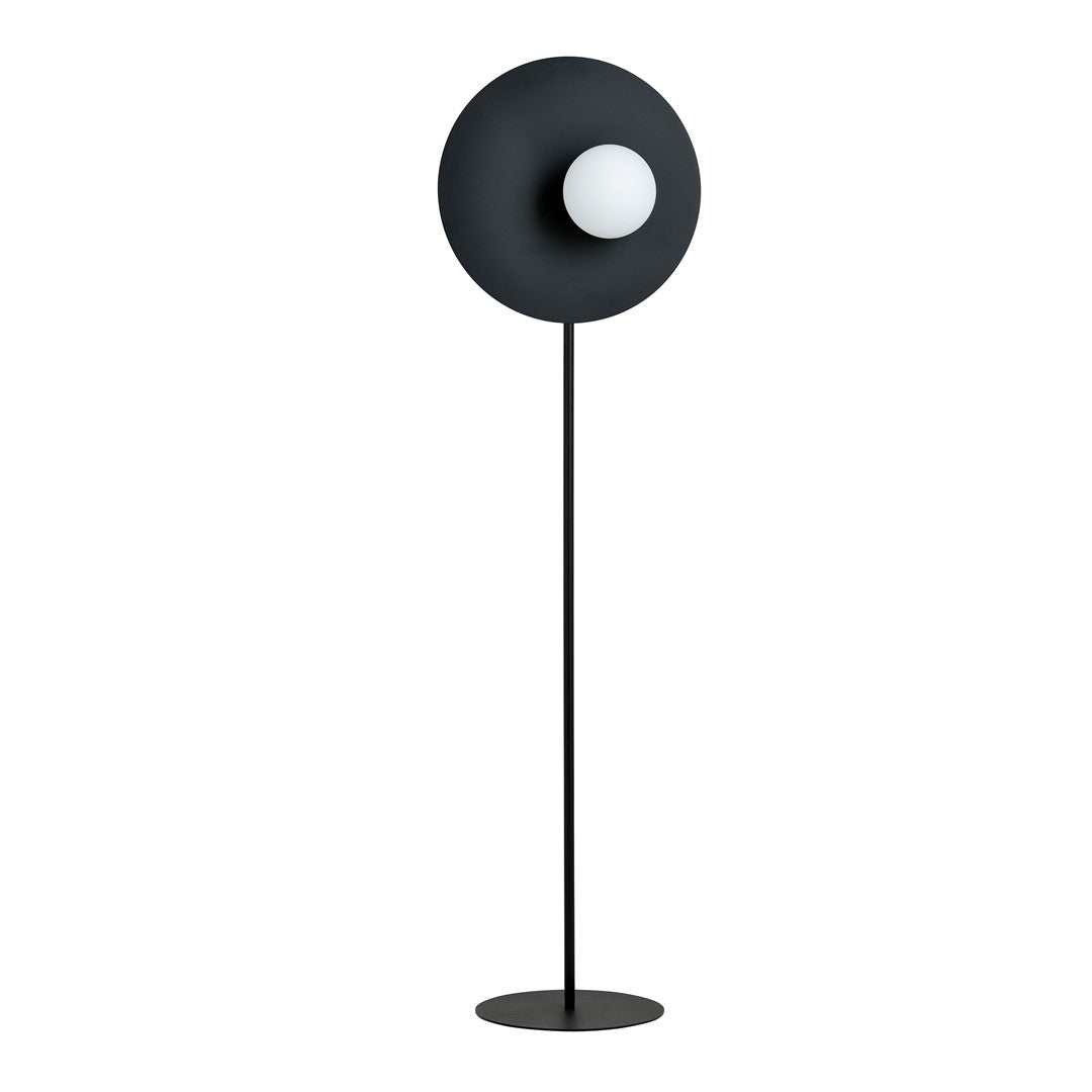 Lampa de podea OSLO LP BLACK/OPAL