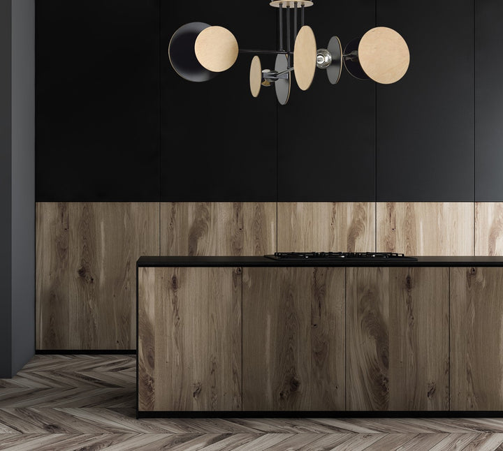 Plafoniera neagra ZITA 4 BLACK