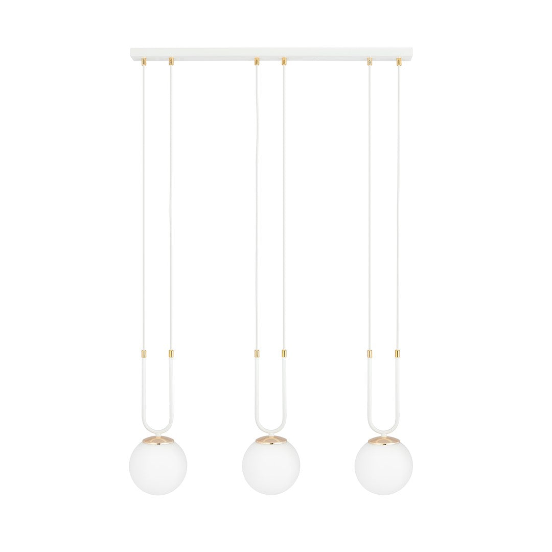 Lustra suspendata GLAM 3 alba/opal