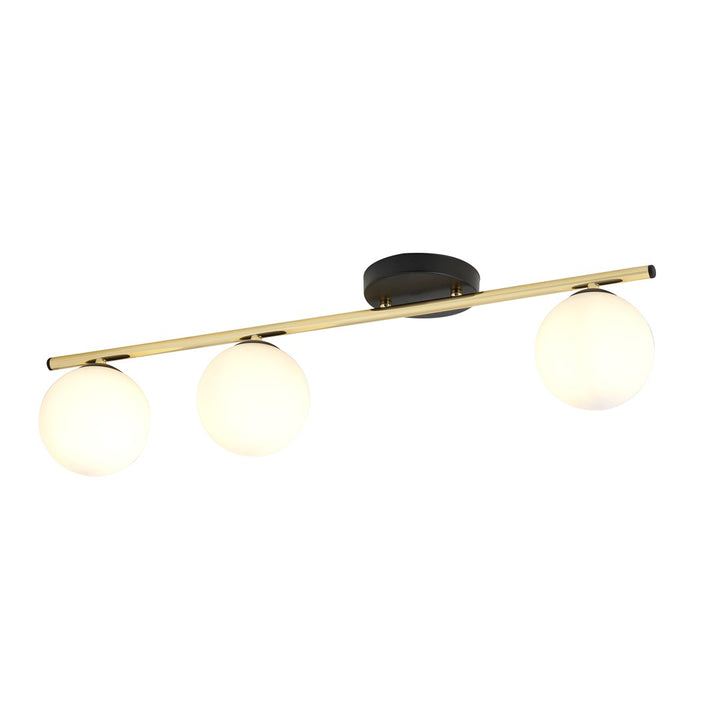 Plafoniera MONZA 3 neagra OPAL