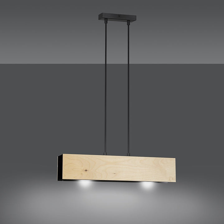 Lustra suspendata liniara CARLO 2 neagra