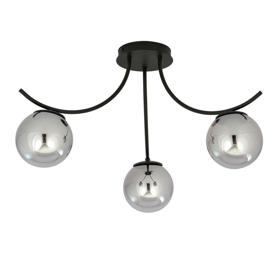 Lustra BOSTON 3 neagra/grafit