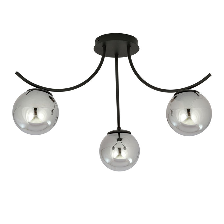 Lustra BOSTON 3 neagra/grafit