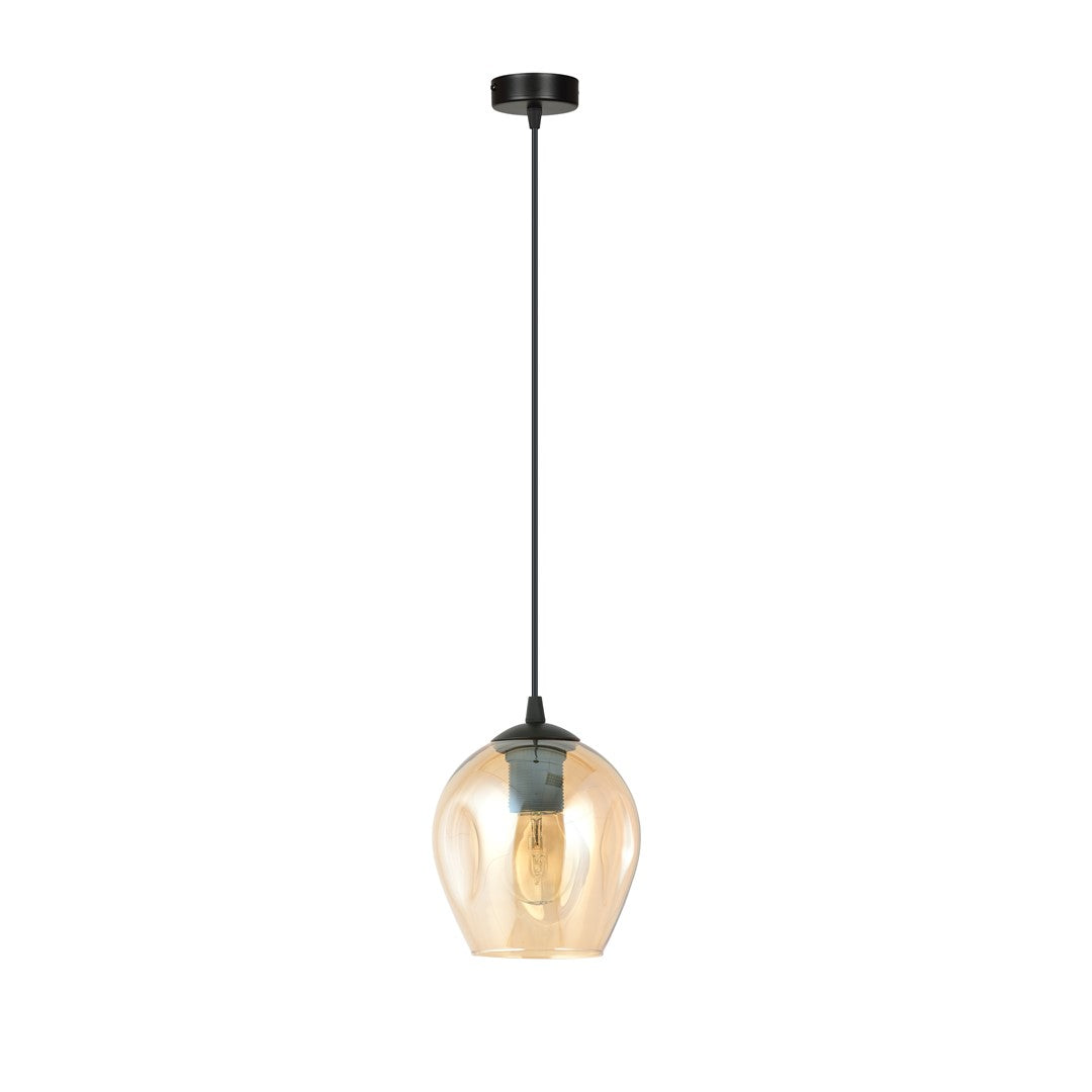 Pendul ISTAR 1 negru cu chihlimbar