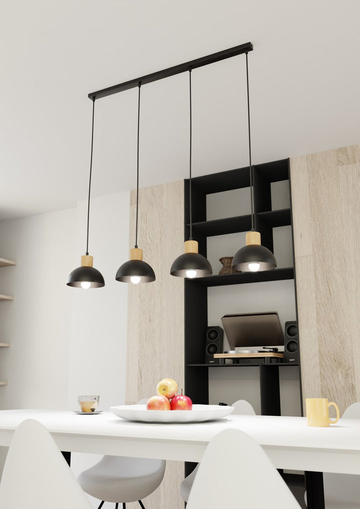 Lustra suspendata SECO 4 neagra