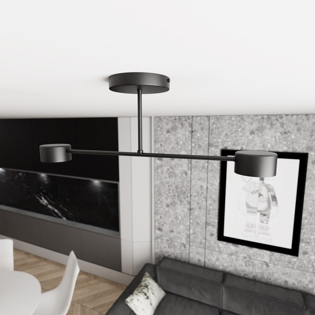Lustra HALO 2 neagra