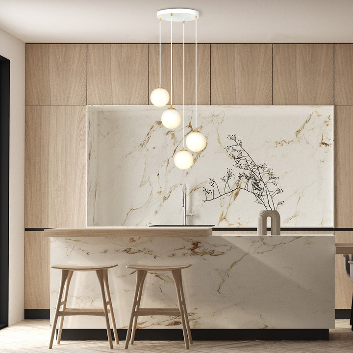 Lustra suspendata ROYAL 4 alba