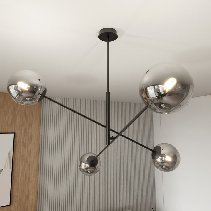 Lustra LINEAR 4 neagra/grafit