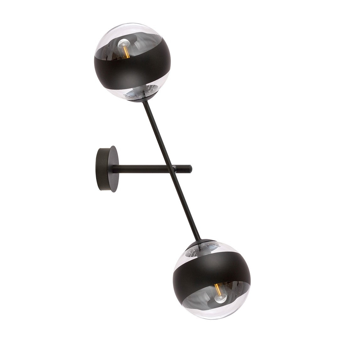 Aplica de perete LINEAR K2 cu dungi negre