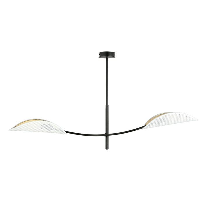 Lustra LOTUS 2 alba/auriu