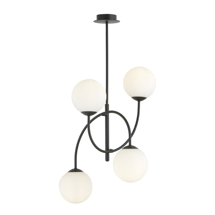 Lustra ARCHI 4B B neagra L OPAL