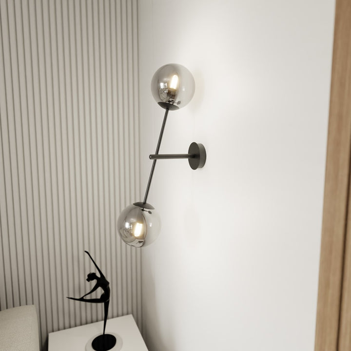 Aplica de perete LINEAR K2 neagra-grafit