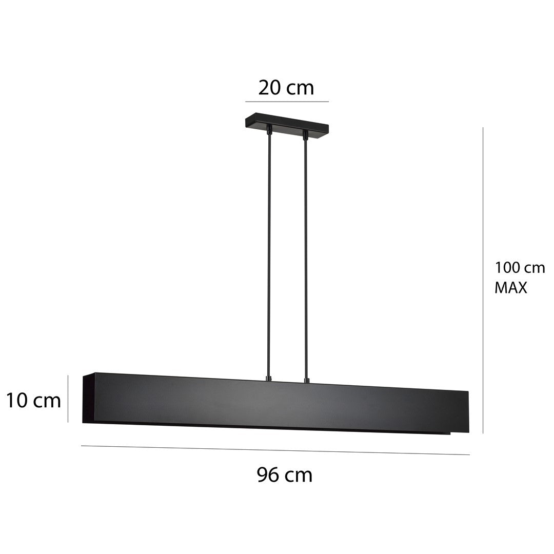 Lustra suspendata GENTOR 4 neagra