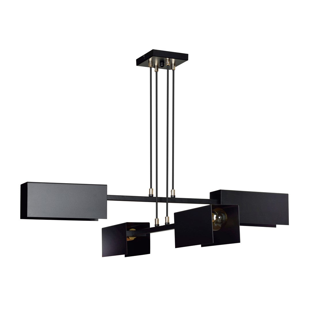 Lustra suspendata TOLOS 4 neagra