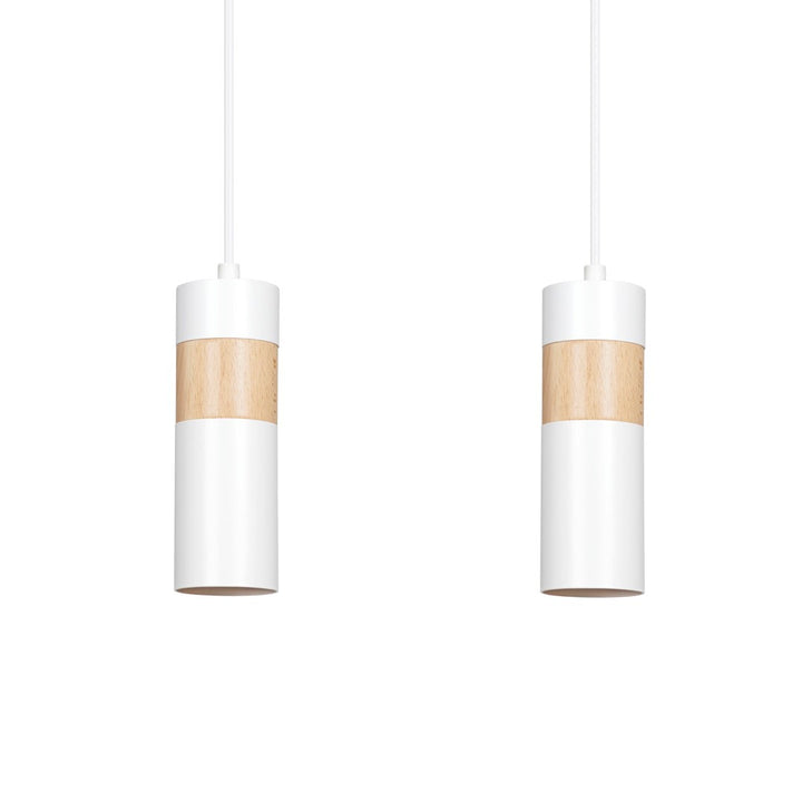 Lustra suspendata cu 2 pendule AKARI 2 alba