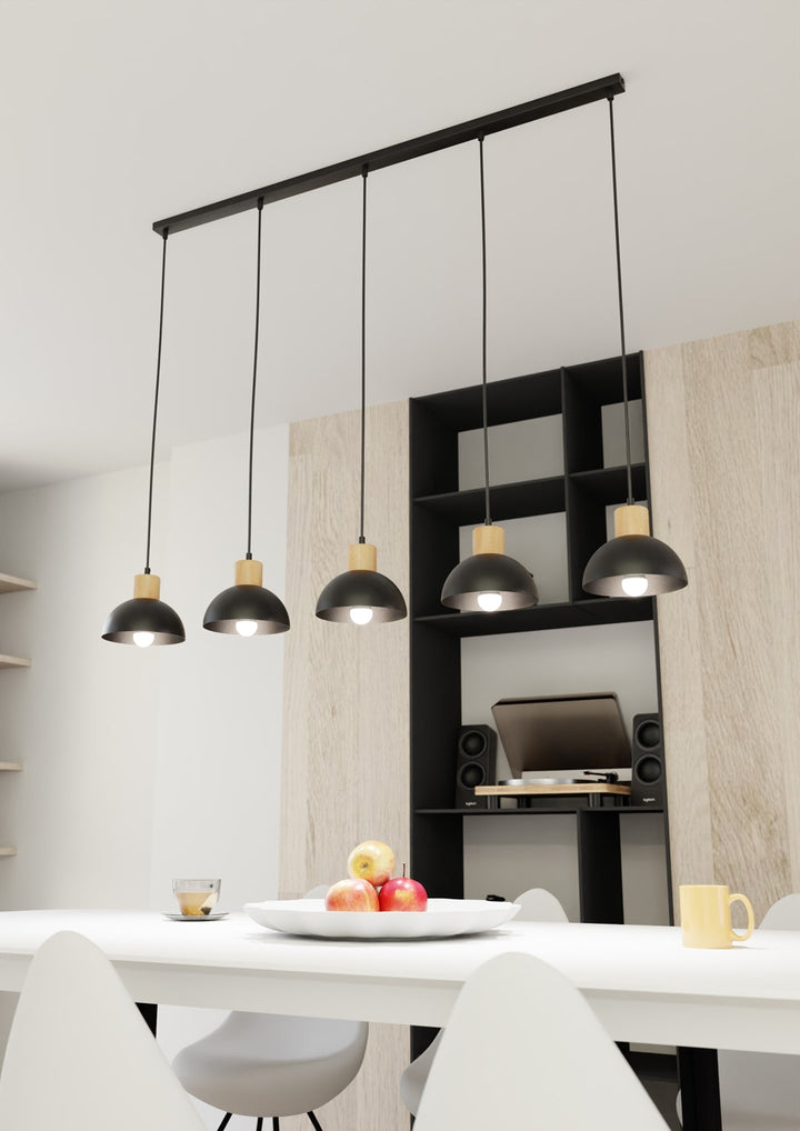 Lustra suspendata SECO 5 neagra