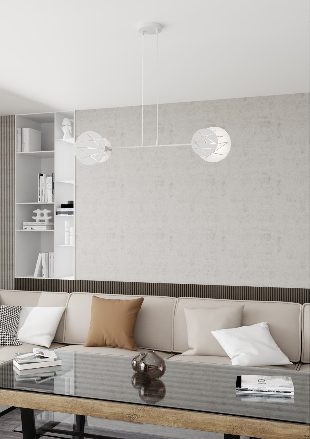 Lustra suspendata XOTIC 2 alba